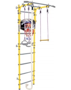 Детский спортивный комплекс Hoshi Kabe Basketball Shield лимонный пай Midzumi