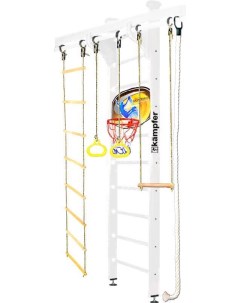 Детский спортивный комплекс Wooden Ladder Wall 6 3 м жемчужный белый Kampfer