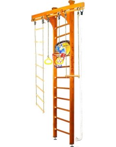 Детский спортивный комплекс Wooden Ladder Ceiling Basketball Shield 3 классический стандарт Kampfer