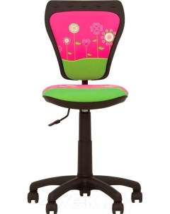 Офисное кресло Ministyle GTS Q Flowers розовый зеленый Nowy styl