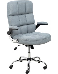 Офисное кресло Caesar Chrome вельвет серый Akshome
