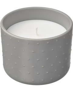 Ароматическая свеча Гласбьерк кедр ваниль бледный серо зеленый 805 336 26 Ikea