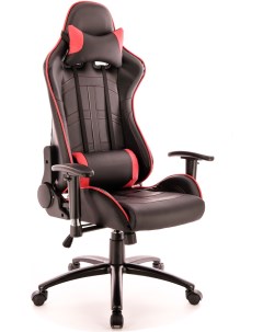 Офисное кресло Lotus S10 экокожа черный красный Everprof
