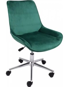 Офисное кресло Lumier поворотный зеленый велюр хром Akshome