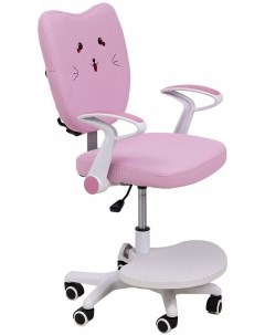 Офисное кресло Catty White котенок розовый Akshome