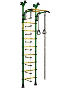 Детский спортивный комплекс Strong kid Ceiling высота 52 см зеленый желтый Kampfer