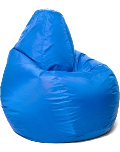 Бескаркасное кресло Груша L оксфорд синий Loftyhome