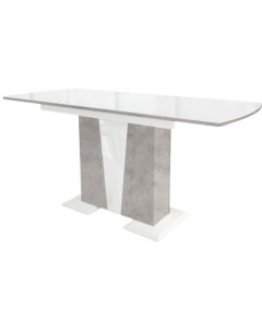 Стол обеденный Фрегат белый бетон стекло 202001000003 Stolline