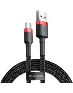 Кабель Cafule Cable USB to Type C 3A 1m Red Black CATKLF B91 Baseus