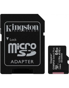 Карта памяти Canvas Select Plus microSDXC 64GB с адаптером SDCS2 64GB Kingston