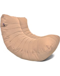 Бескаркасное кресло Кокон XL рогожка Bagama Ginger Loftyhome