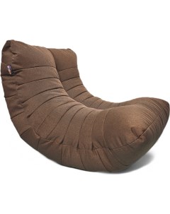 Бескаркасное кресло Кокон XL рогожка Bagama Chocolate Loftyhome