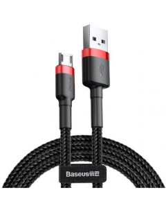 Кабель Cafule Cable USB to Micro USB 2 4A 1m Red Black CAMKLF B91 Baseus