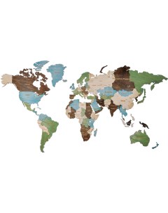 Панно Карта мира XL 3191 Woodary