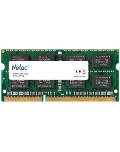 Оперативная память Basic 4GB DDR3 SODIMM PC3 12800 NTBSD3N16SP 04 Netac
