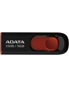 Накопитель USB Flash флешка Classic C008 16GB Black Red A-data