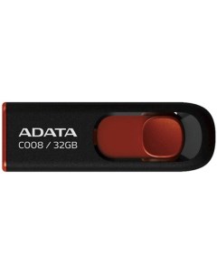 Накопитель USB Flash флешка Classic C008 32GB Black Red A-data