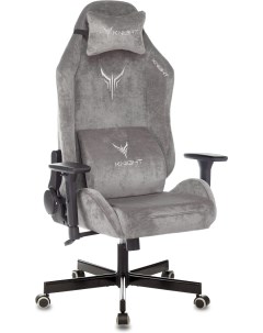 Офисное кресло Бюрократ Fabric Light 19 с подголовником крестовина металл серый N1 GREY Knight