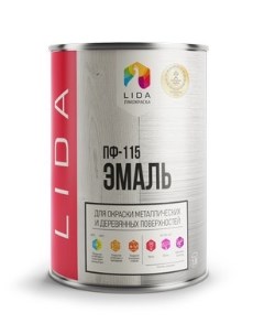 Эмаль ПФ 15 защитная LIDA 1кг Lida лакокраска