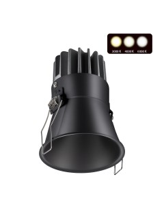 Светильник точ. LANG 358909 (12Вт, 3000/4000/6000К, IP20, LED) черный Novotech