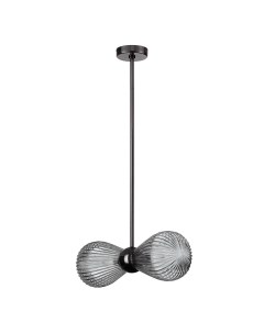 Светильник подвесной EXCLUSIVE ELICA 5417/2 черный хром/дымчатый (2*40Вт, Е14) Odeon light