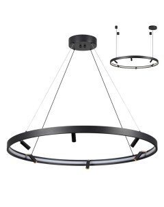 Светильник подвесной FONDA 4317/93L (63Вт+37Вт, 3000-6000К, IP20, LED) черный Odeon light