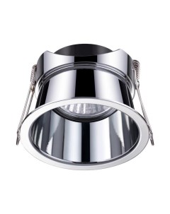 Встраиваемый светильник BUTT 370448 (50Вт, GU10, IP20) хром Novotech