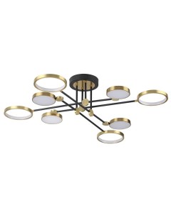 Светильник подвесной DENZEL 4320/75CL (65Вт, IP20, LED) черный/бронза Odeon light