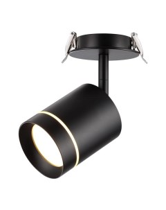 Встраиваемый светильник ARUM 357688 (9Вт, 3000К, IP20, LED) черный Novotech