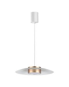Светильник подвесной PILZ 358895 (18Вт, 4000К, IP20, LED) белый/золотой Novotech