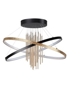 Светильник подвесной MONICA 3901/70CL (70Вт, 4000К, IP20, LED) черный/золотой Odeon light