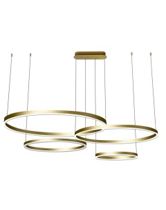 Светильник подвесной Kinklight Тор 08204,33P диммируемый с пультом ДУ матовое золото (168Вт, 3000K, LED) Kink light