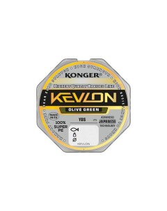 Шнур плетеный рыболовный KEVLON X4 OLIVE GREEN 10м 0 12 мм Konger