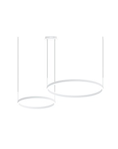 Светильник подвесной Kinklight Тор 08219,01PA диммируемый с пультом ДУ белый (60Вт, 4000K, LED) Kink light