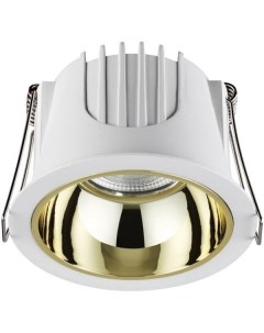 Светильник точ. KNOF 358692 (10Вт, 4000К, IP20, LED) белый/золото Novotech