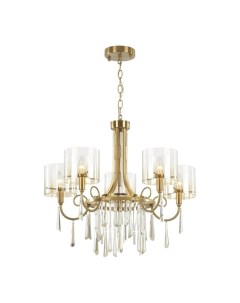 Светильник подвесной EXCLUSIVE NICOLE 4886/5 бронз./янтарн./металл/(5*40Вт, E14) Odeon light