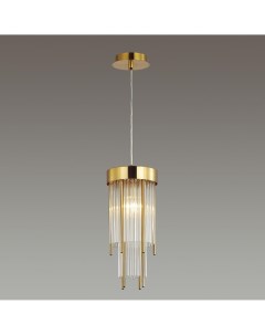 Светильник подвесной YORK 4788/1 золото/металл/стекло (1*40Вт, E14) Odeon light