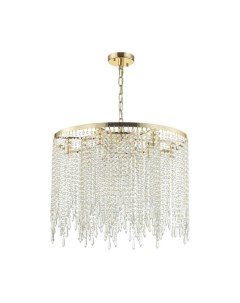 Светильник подвесной CHOKKA 5028/9 золотой/прозрачный металл/хрусталь (9*40Вт, E14) Odeon light