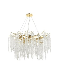 Светильник подвесной BANCHE 5005/14 золотой/прозрачный металл/хрусталь (14*40Вт, G9) Odeon light