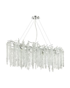 Светильник подвесной BANCHE 5004/12 серебристый/прозрачный металл/хрусталь (12*40Вт, G9) Odeon light
