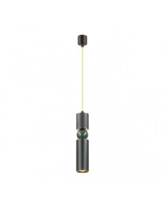 Светильник подвесной SAKRA 4075 5L черный золото зеленый 1 5Вт GU10 Odeon light