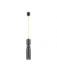 Светильник подвесной SAKRA 4075/5L черный/золото/зеленый (1*5Вт, GU10) Odeon light