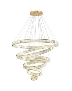 Светильник подвесной VEKIA 5015/260L золотой/прозрачный металл/хрусталь (260Вт, 4000K, LED) Odeon light