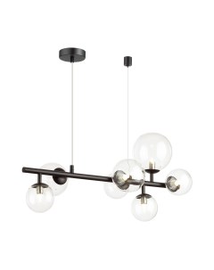 Светильник подвесной TOVI 4818/7 черный/прозрачный (7*40Вт, G9) Odeon light