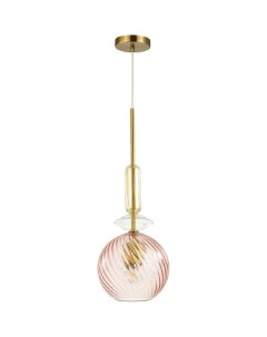 Светильник подвесной BELLA 4862/1 розовый/золото (1*60Вт, E27) Odeon light