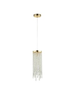 Светильник подвесной CHOKKA 5028/1 золотой/прозрачный (1*40Вт, Е14) Odeon light
