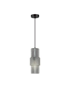 Светильник подвесной PIMPA 5016/1 черный/дымчатый (1*40Вт, Е14) Odeon light