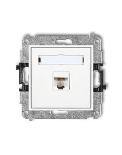 MINI бел. Розетка комп. 1*RJ45 (без рамки) MGK-1 Karlik