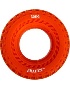 Эспандер кистевой SF 0568 30 кг круглый с протектором оранжевый Bradex