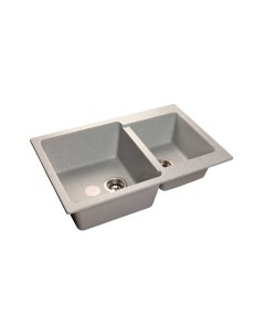 Мойка GRANFEST мрамор GF-P-780K серый, 78х51 см с сифоном Granfest